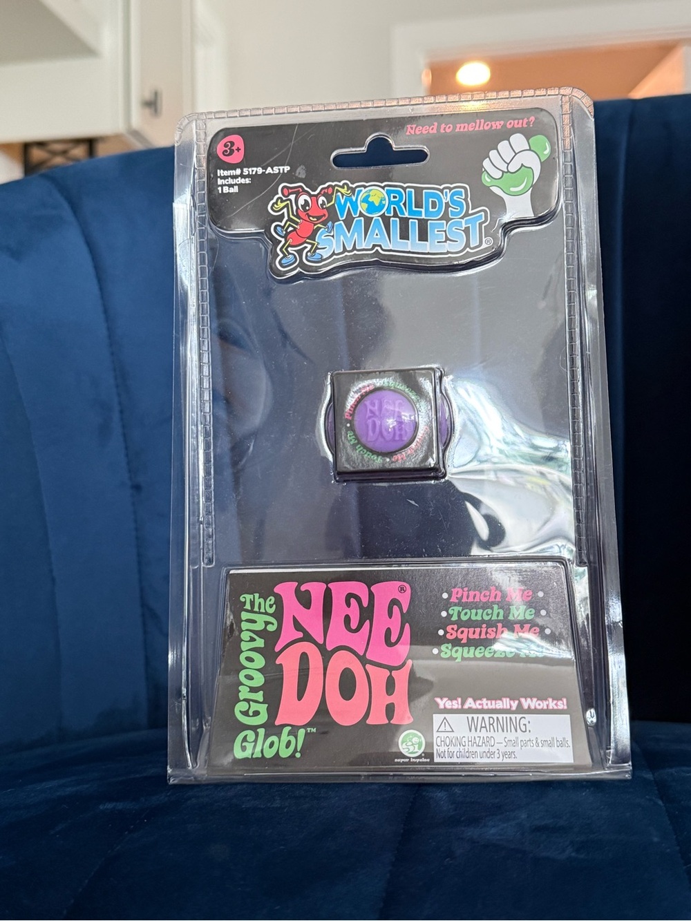 Groovy NeeDoh Glob! “World’s Smallest” Stress Ball - Purple